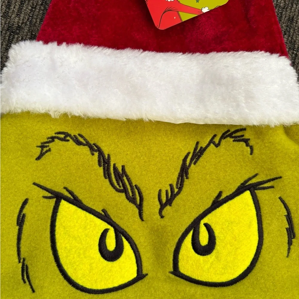 NEW WITH TAG Dr. Seuss The Grinch Christmas Santa Hat